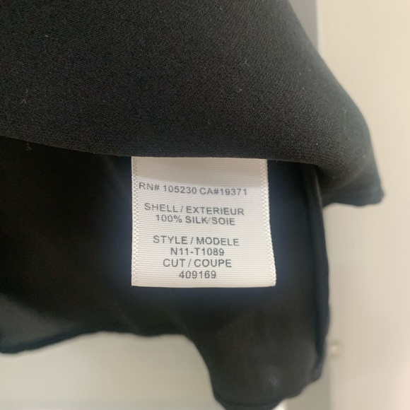 Joie Black Silk Top - Picture 3 of 4